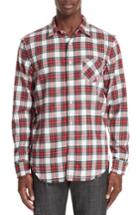 Men's R13 Shredded Seam Flannel Shirt