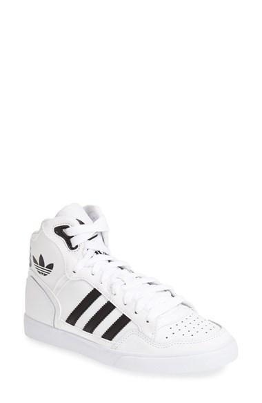 Adidas 'extraball' High Top Sneaker (women) Womens Core White/
