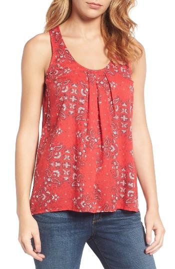 Women's Lucky Brand Print Cross Back Tank