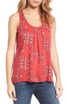 Women's Lucky Brand Print Cross Back Tank