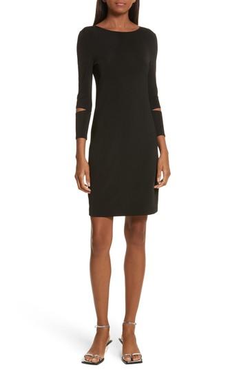 Women's Helmut Lang Detached Cuff Bondage Jersey Dress - Black