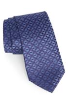 Men's Nordstrom Geometric Silk Tie, Size - Blue