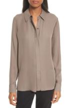 Women's Vince Silk Blouse - Brown