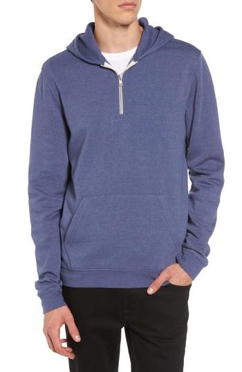Men's 1901 Quarter Zip Hoodie - Blue
