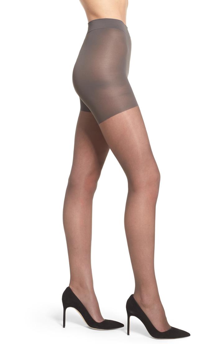 Women's Nordstrom Sheer Control Top Pantyhose, Size C - Grey