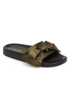 Women's Topshop Halo Bow Slide Sandal .5us / 35eu - Green