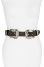 Women's B-low The Belt 'bri Bri' Waist Belt - Black/ Silver