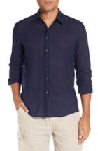 Men's Vilebrequin Cotton Voile Sport Shirt, Size - Blue