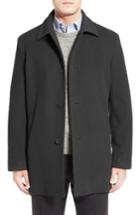 Men's Cole Haan Italian Wool Blend Overcoat, Size - Grey