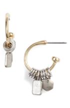 Women's Treasure & Bond Two-tone Huggie Hoop Earrings
