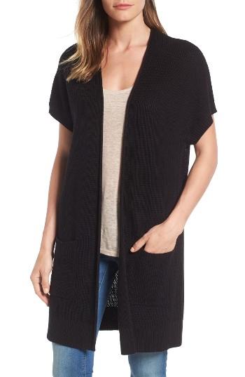 Women's Caslon Shaker Stitch Open Front Cardigan