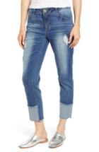 Women's Wit & Wisdom Flex-ellent Distressed Straight Leg Jeans - Blue