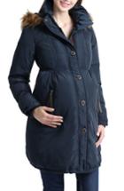 Women's Kimi And Kai Lizzy Water Resistant Down Maternity Parka - Blue