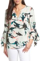 Women's Chaus Rainforest Bell Sleeve Top - Green