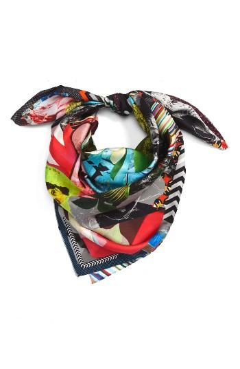 Women's Christian Lacroix Jardin Centaure Square Silk Scarf