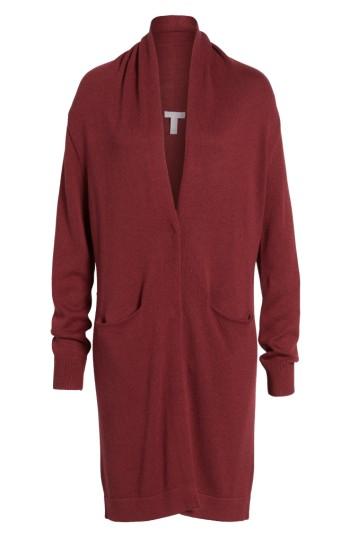 Women's Leith Shawl Collar Cardigan, Size - Red