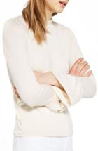 Women's Topshop Ruffle Neck Trumpet Top Us (fits Like 0) - Ivory