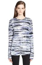 Women's Proenza Schouler Tie Dye Tissue Jersey Long Sleeve Tee - Ivory