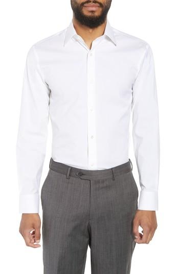 Men's Bonobos Jetsetter Slim Fit Stretch Solid Dress Shirt .5 34 - White