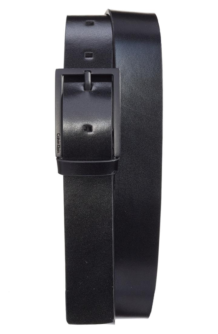 Men's Calvin Klein Matte Leather Belt