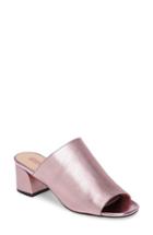 Women's Topshop Notorious Metallic Slide Sandal .5us / 38eu - Pink