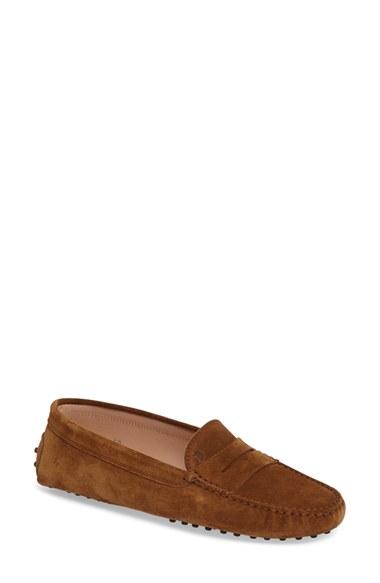 Women's Tod's 'gommini' Driving Moccasin .5us / 36.5eu - Brown