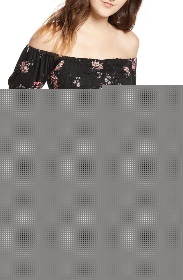 Women's Frame Check Smocked Blouse