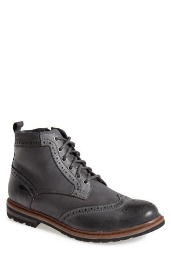 Men's Blondo 'damien' Waterproof Wingtip Boot .5 M - Grey