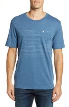 Men's Travis Mathew Outliner Striped Pocket T-shirt - Blue