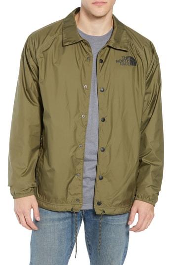Men's The North Face Regular Fit Water Resistant Coach's Jacket - Green