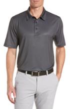 Men's Cutter & Buck Chad Micro Pattern Polo - Black