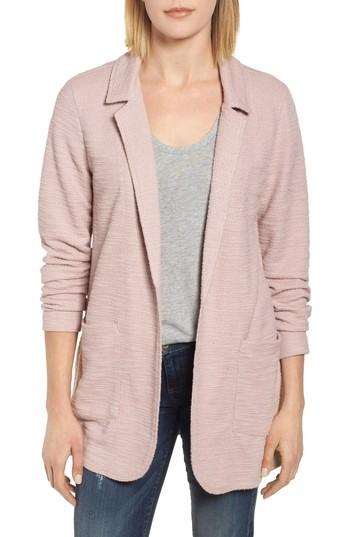Women's Caslon Knit Boyfriend Blazer, Size - Pink