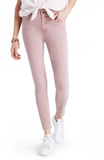 Women's Madewell Garment Dye High Waist Crop Skinny Jeans