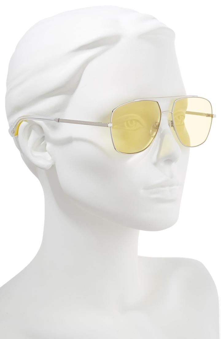 Women's Marc Jacobs 58mm Navigator Sunglasses - Pale/ Yellow