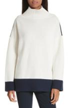Women's Rag & Bone Aubree Funnel Neck Cashmere Sweater, Size - Ivory