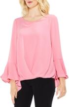 Women's Vince Camuto Bell Cuff Foldover Blouse, Size - Pink
