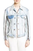Women's 3.1 Phillip Lim Zipper Detail Denim Jacket - Blue