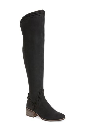 Women's Vince Camuto Karinda Over The Knee Boot .5 Wide Calf M - Black
