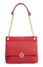 Tory Burch Chelsea Flap Leather Shoulder Bag - Red