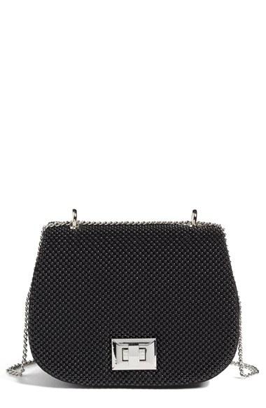Whiting & Davis Bubble Mesh Saddle Bag -