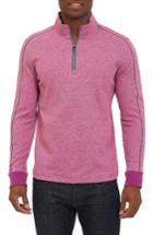 Men's Robert Graham Abdul Quarter Zip Pullover, Size - Red