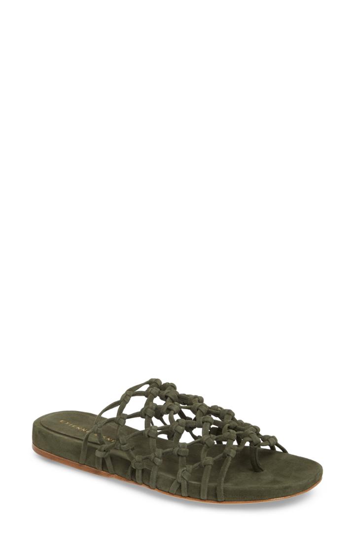 Women's Etienne Aigner Aruba Slide Sandal M - Green