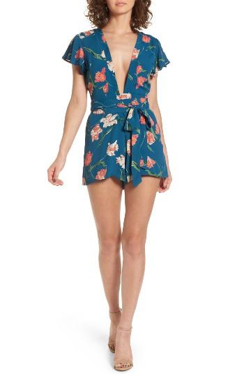 Women's Privacy Please Goodwin Romper - Blue/green