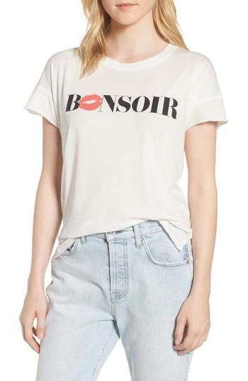 Women's Junk Food Bonsoir Tee - White