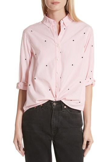 Women's The Great. The Swing Oxford Embroidered Shirt