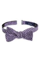 Men's The Tie Bar True Floral Silk Bow Tie, Size - Purple