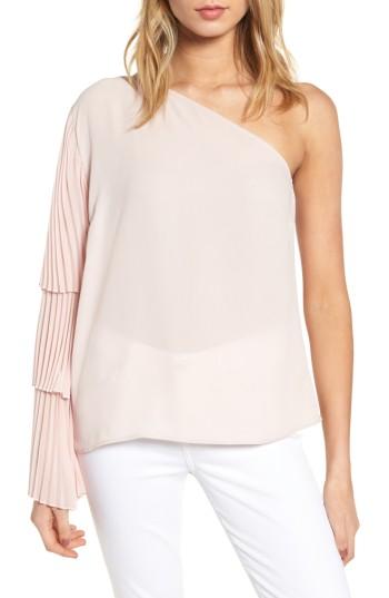 Women's Chelsea28 Tiered One-shoulder Top, Size - Pink