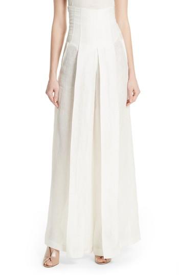 Women's Tracy Reese High Waist Wide Leg Pants - White
