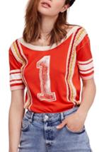Women's Free People First Place Tee, Size - Orange