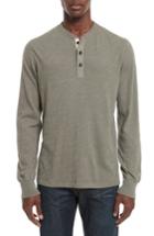 Men's Rag & Bone Standard Issue Slub Cotton Henley, Size - Green